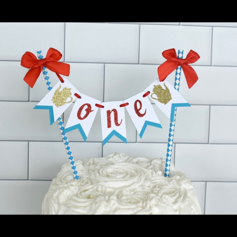 Onederland First birthday cake topper